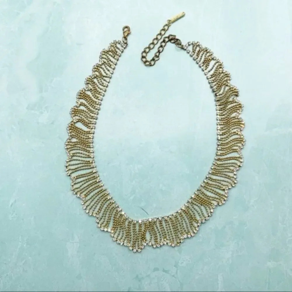 Saks Fifth Avenue Gold Holiday Choker Necklace